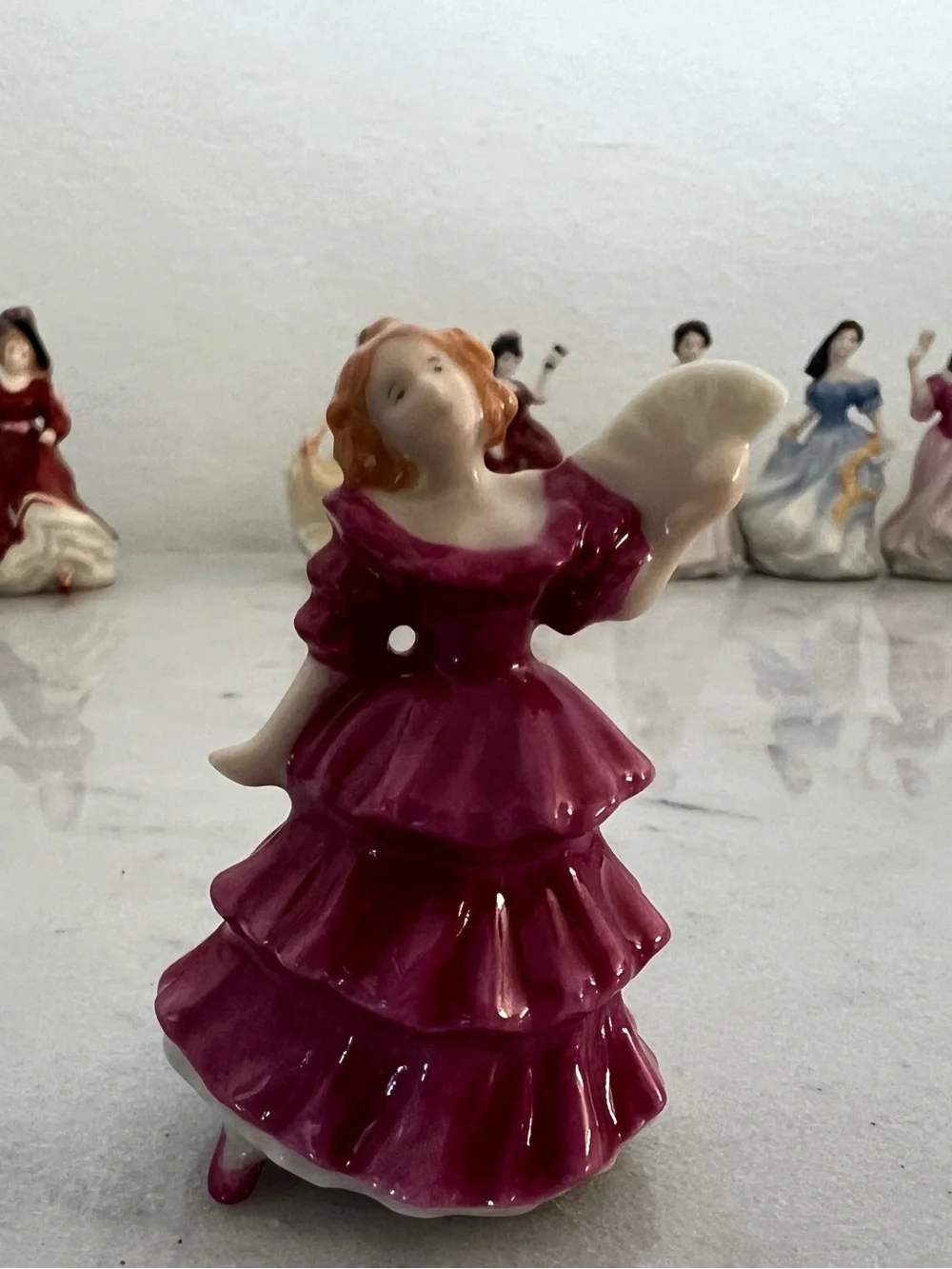 Royal Doulton 2002 Set Of 10 TINY PRETTY LADIES  Mini 2.5” Porcelain Figurines